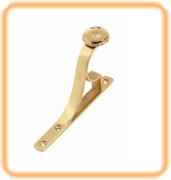 Polished brass end bracket from Global Blitz Exports, Aligarh – strong and stylish hardware trusted in 30+ countries.