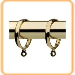 Heritage Solid Brass Curtain Rings – 35mm Collection